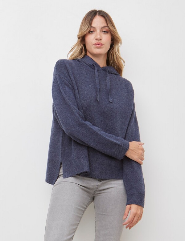 Buzo Soft Con Capucha AZUL
