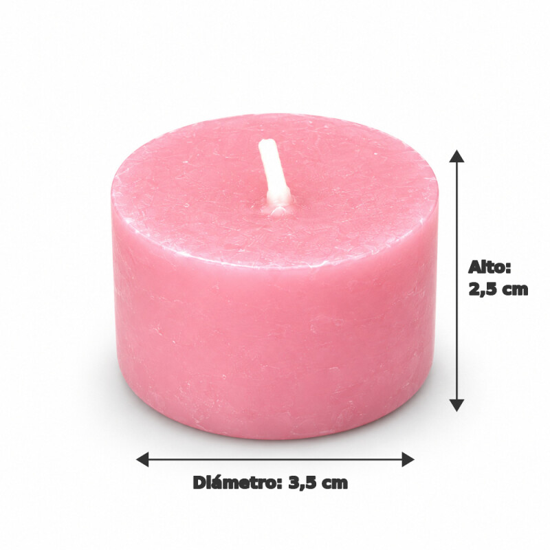 VELADORA PARA HORNITO X12 Rosado