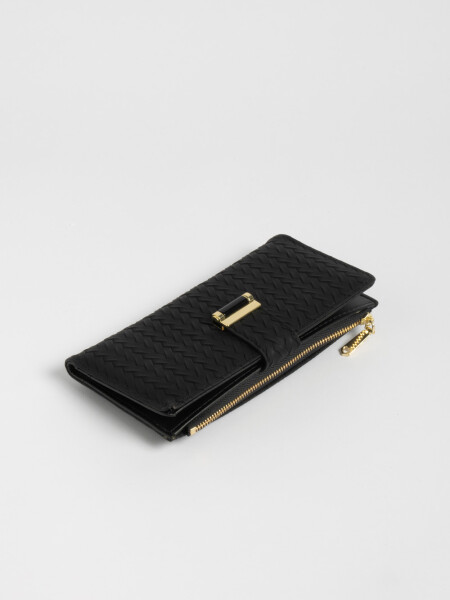 Billetera trenza Negra