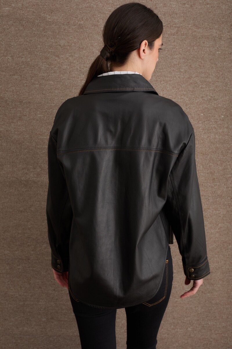 CAMISA COURO SHORT Negro
