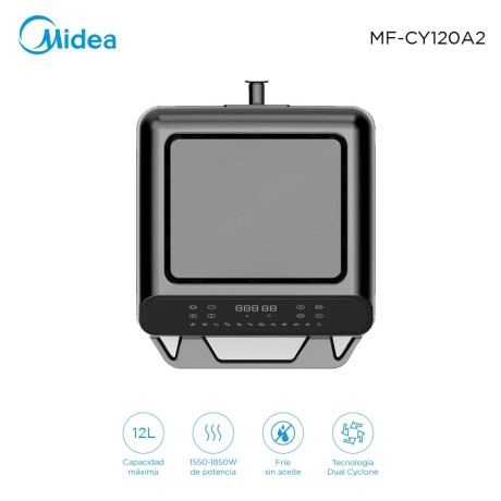FREIDORA S/ACEITE MIDEA 12-LITROS NEGRO MF-CY120A2