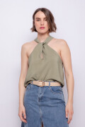 TOP FREDA Verde Militar