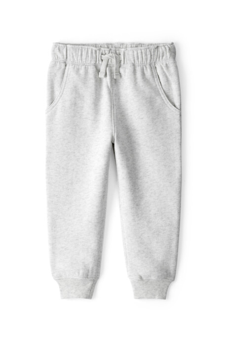 Pantalón deportivo de algodón, gris Pantalón deportivo de algodón, gris