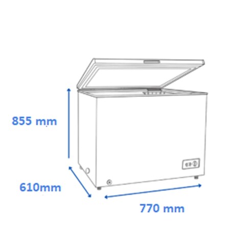 FREEZER JAMES FHJ-210 M INVERTER 198-LITROS BLANCO FRÍO HUMEDO