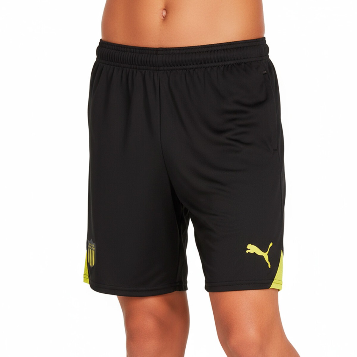 Short Niño Peñarol Puma Team Goal - Negro-amarillo 