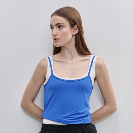 MUSCULOSA TULIPAN Azul Francia
