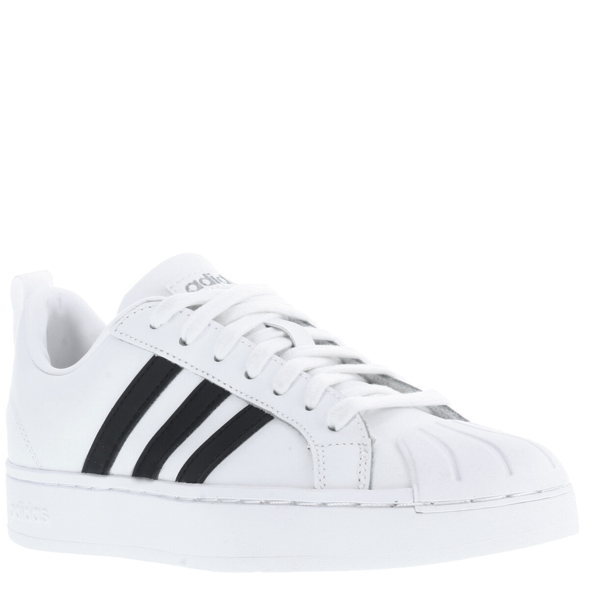 Championes de Hombre Adidas Court Low Streetcheck Cloudfoam Adidas - Blanco - Negro 