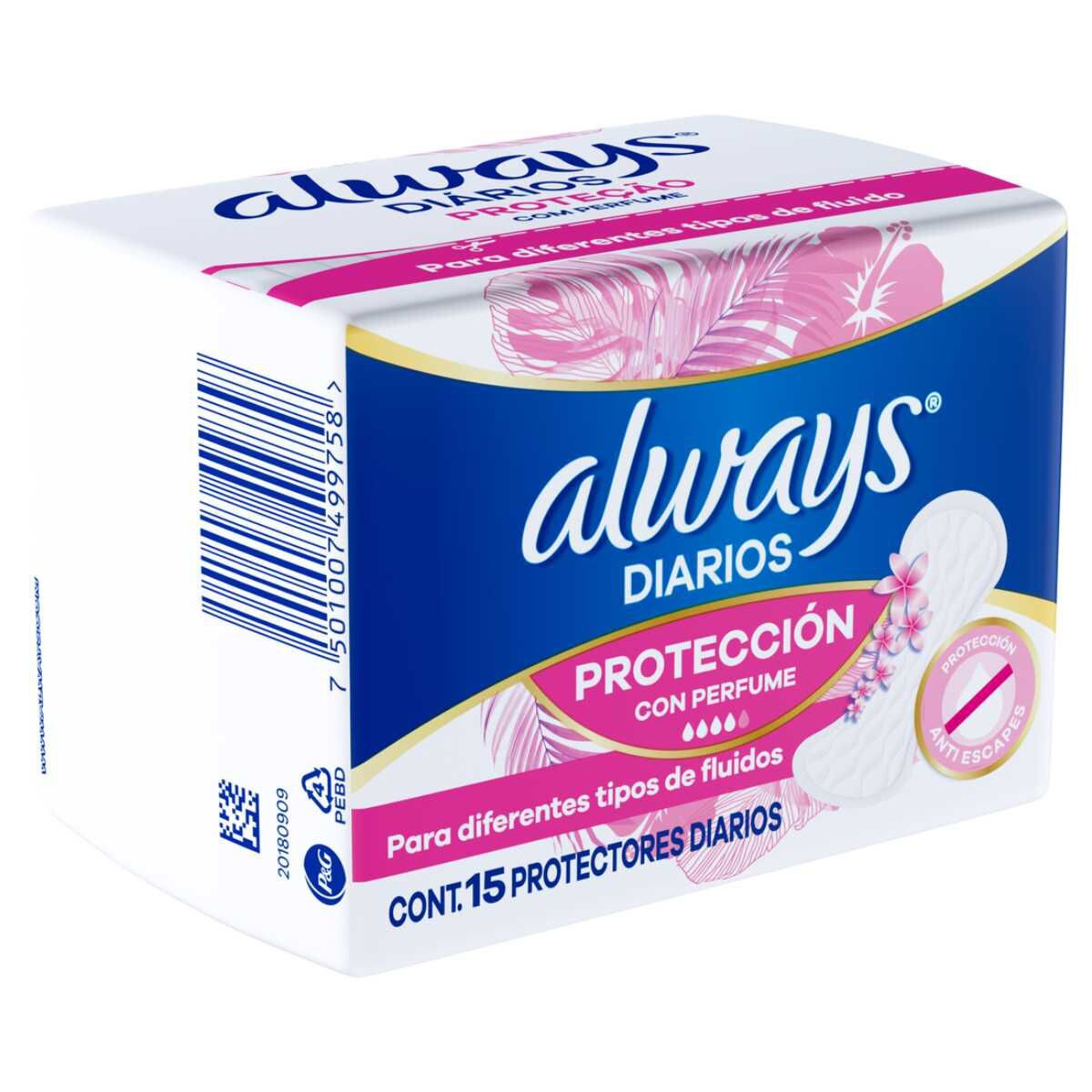 ALWAYS PD LINERS IT PAQ. X 15 UNID. 
