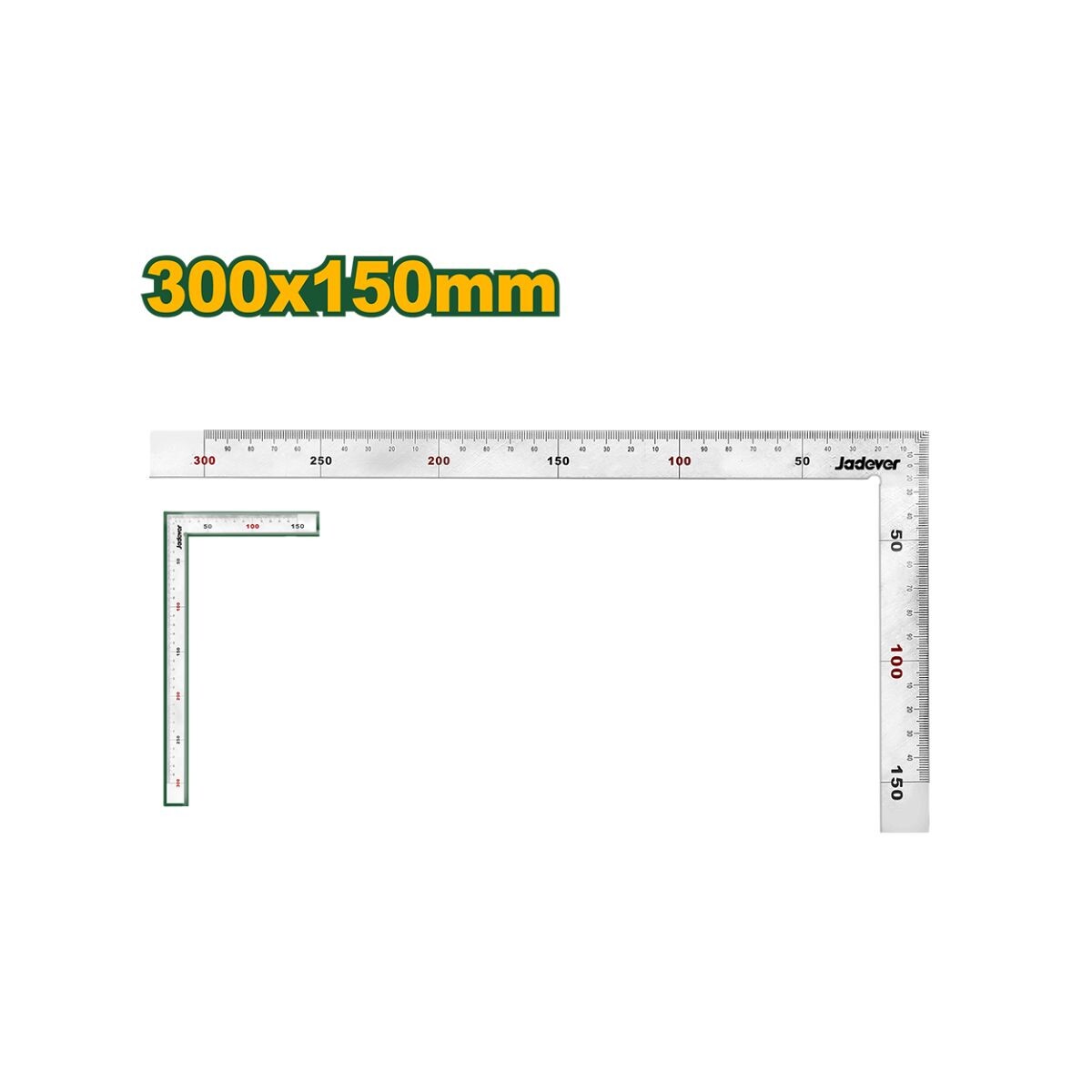 ESCUADRA 90º 300X150MM JADEVER Escuadra 90º 300x150mm Jadever