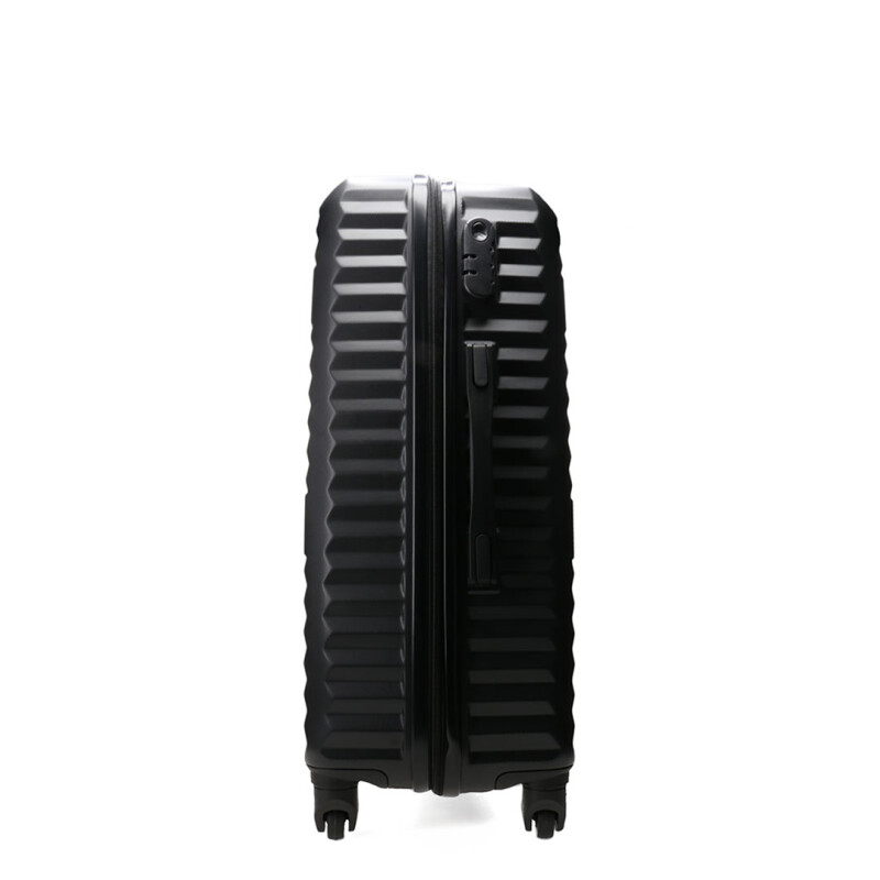 Valija Push Rigida Acanalada Negro