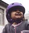 Casco Infantil Con Luz Micro Talle Único Flores
