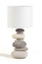 ILUMINACION LAMPARA DE MESA MARE BASE PIEDRAS 400860
