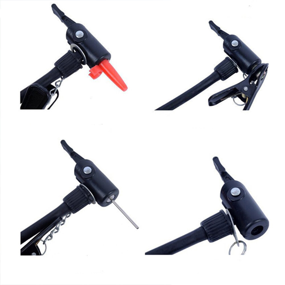 Inflador Manual De Pie Para Bicicleta Dorado