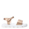Sandalias de Niña MINI Miss Carol FROSI con banda Rosa - Dorado