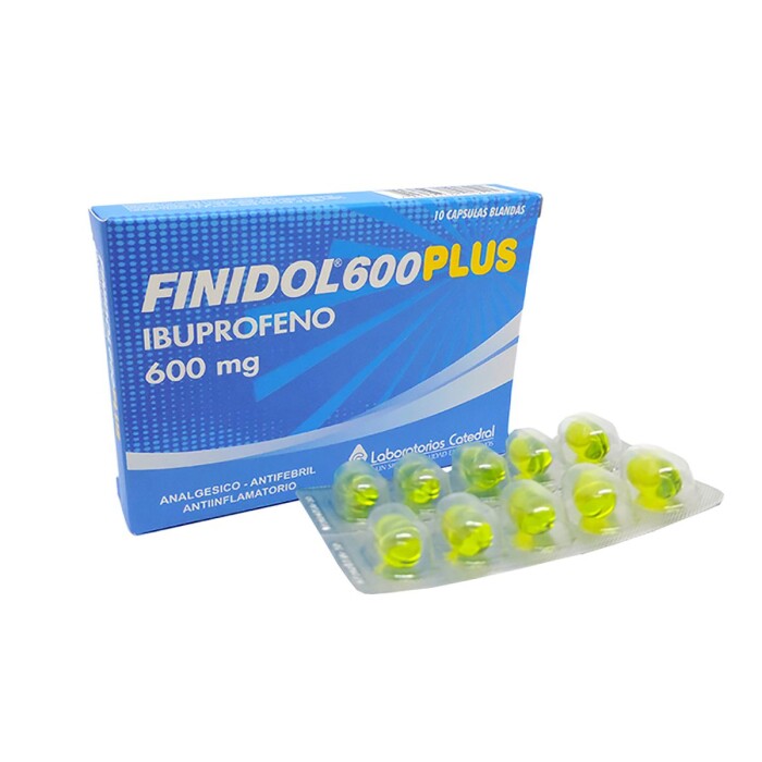 FINIDOL 600 PLUS CJ X 10 CÁPS. BLANDAS única
