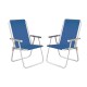 Set X 2 Sillas Altas Conforto Sannet Aluminio AZUL OSCURO