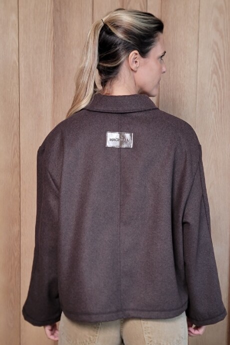 Chaqueta Manhattan Paño Chocolate