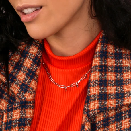 Collar BERLIN en acero plateado