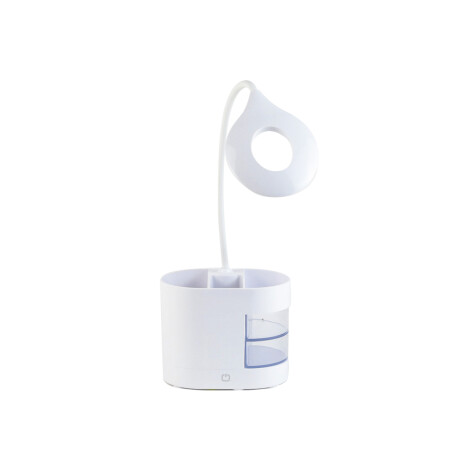 Lámpara Veladora Led Portátil Con Portalápices Blanco