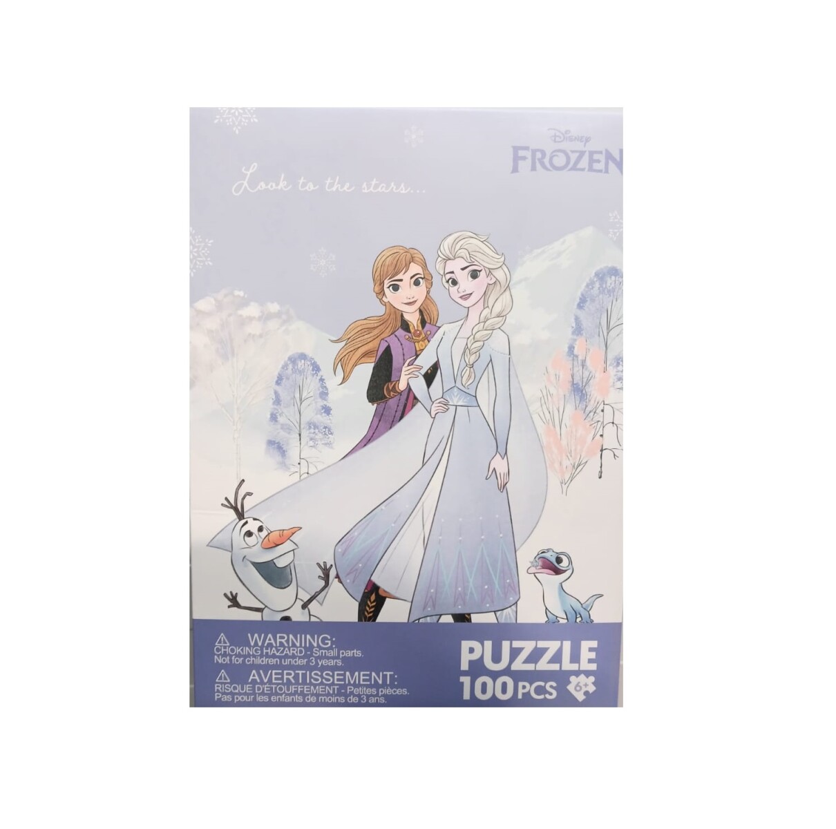 Puzzle Frozen 100pcs - violeta 
