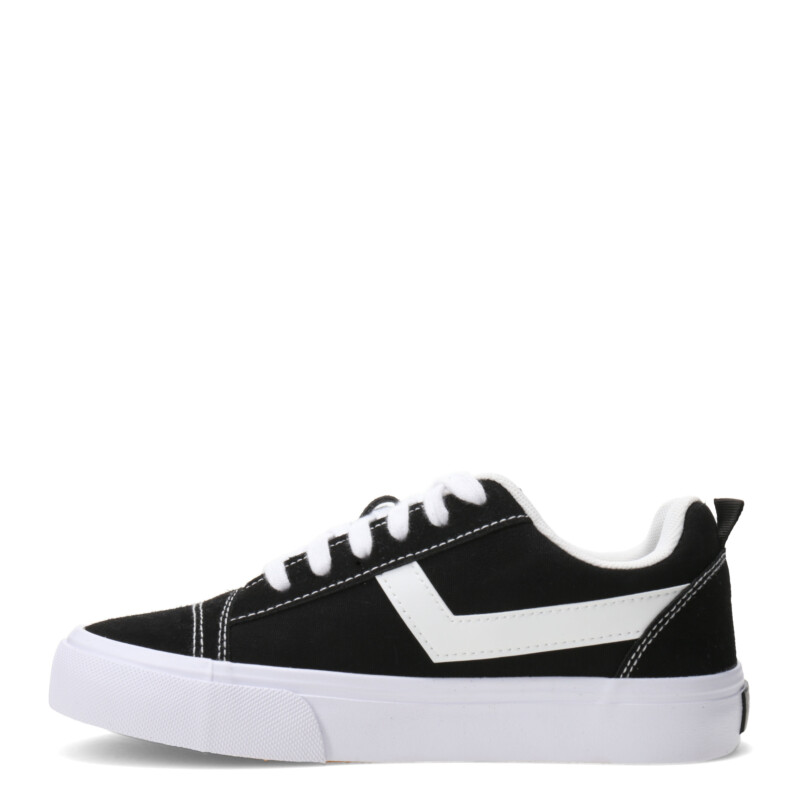 Championes Unisex PONY Casual Lona Gamuza Negro - Blanco