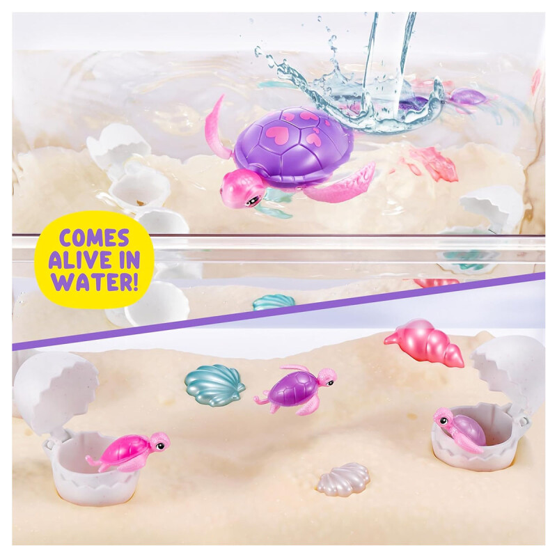 Pecera Mamá Tortuga Sorpresa con bebes Pets Alive Pecera Mamá Tortuga Sorpresa con bebes Pets Alive