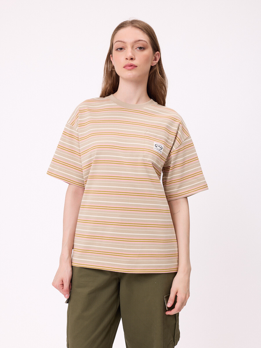 T-SHIRT KELVIN RUSTY - Taupe 