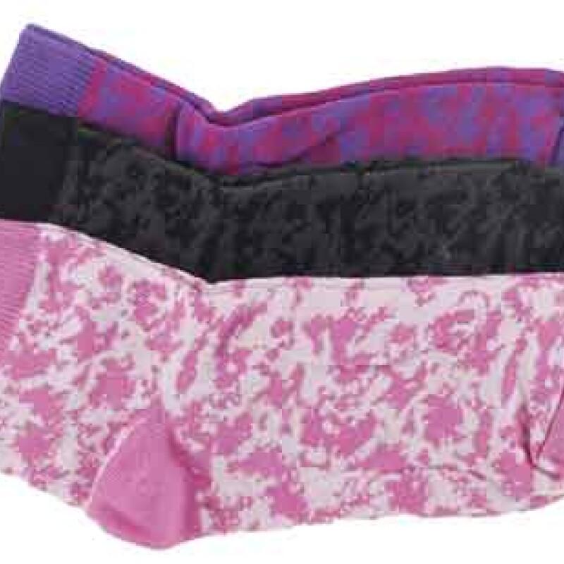 Medias de Niños Topper x3 Grafic Violeta - Negro - Fucsia