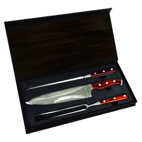 Set Asador 3P Madera Mor 3945 Cuch-Tened-Chaira Set Asador 3P Madera Mor 3945 Cuch-Tened-Chaira