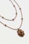 COLLAR LONG TIGER Marron