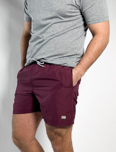 Short de baño liso Salvo Bordo