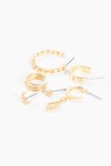 Set earcuff y caravanas dorado