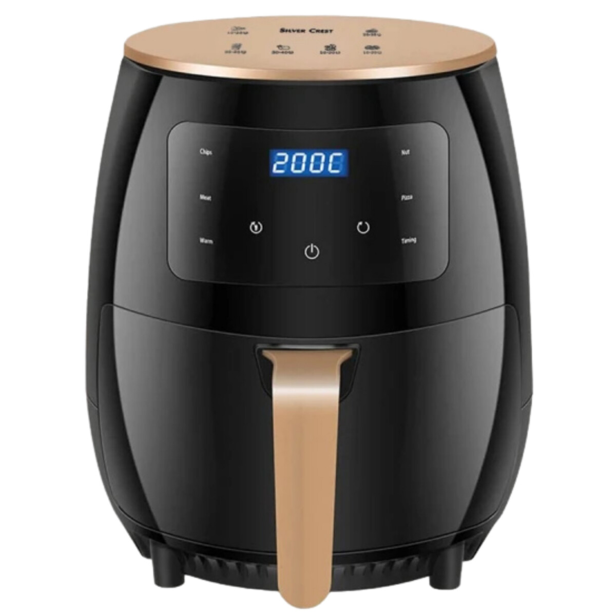 Freidora Sin Aceite Digital Panel Táctil 6 Litros Aire 2400W - Variante Color Negro 