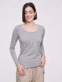 Remera Aman Gris Melange Medio