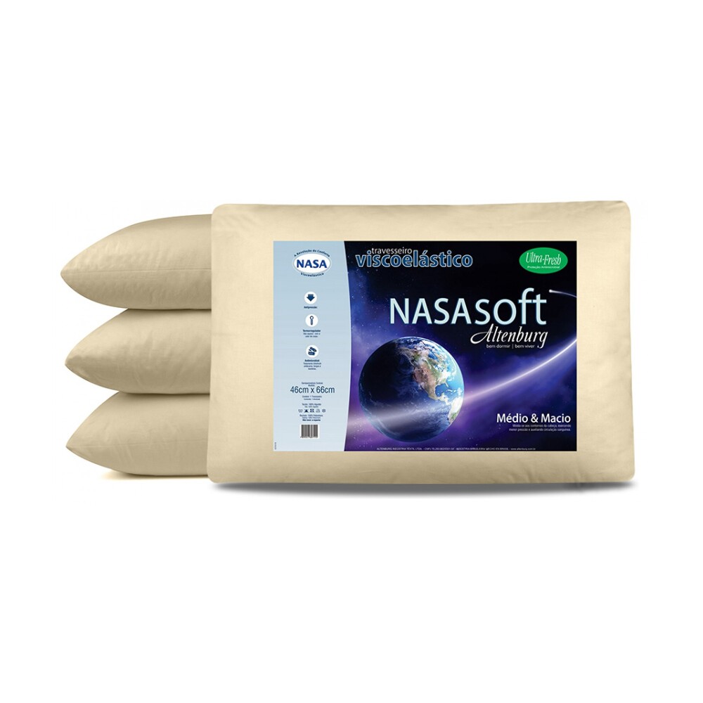 ALMOHADA VISCOELASTICA BLANCO NASA SOFT