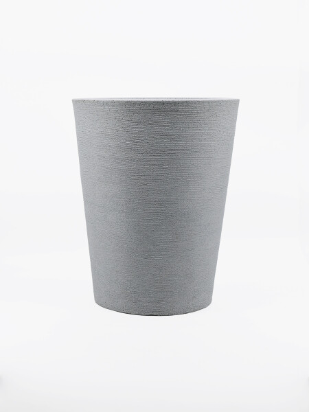 MACETA CONO GRANITO GRIS