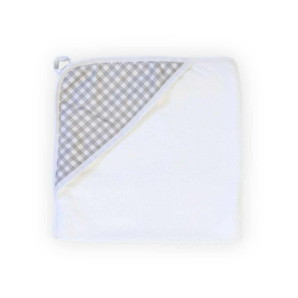 Toalla Bebé - Vichy Gris 