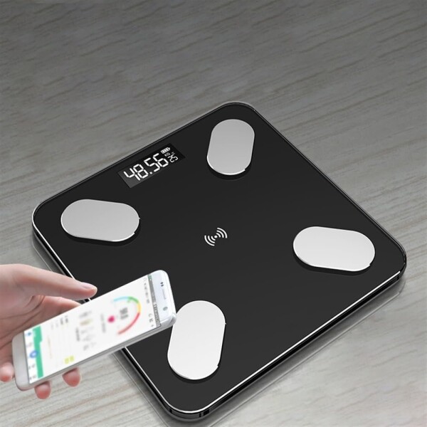 Balanza Inteligente Digital Baño App Smart Monitoreo180 Kg Color Variante Blanco
