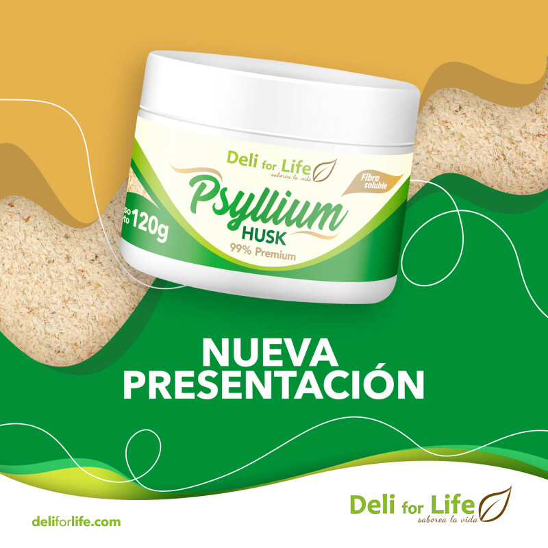 Psyllium Husk 99% Premium Pote 120g Psyllium Husk 99% Premium Pote 120g
