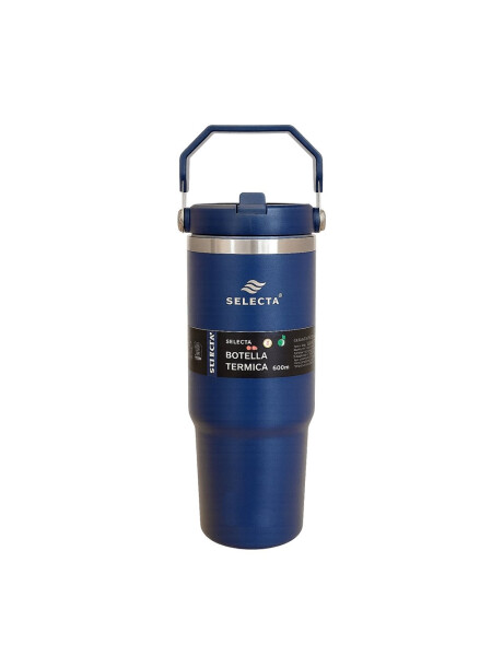 MUG TERMICO C/PICO 900ML ACERO AZUL MARINO MUG TERMICO C/PICO 900ML ACERO AZUL MARINO