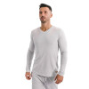 Remera - Muvem - Muvem MEN "V" NECK ML de Hombre - WMU21018 Gris Claro