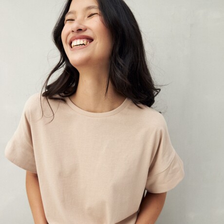 REMERA EXTAL Beige