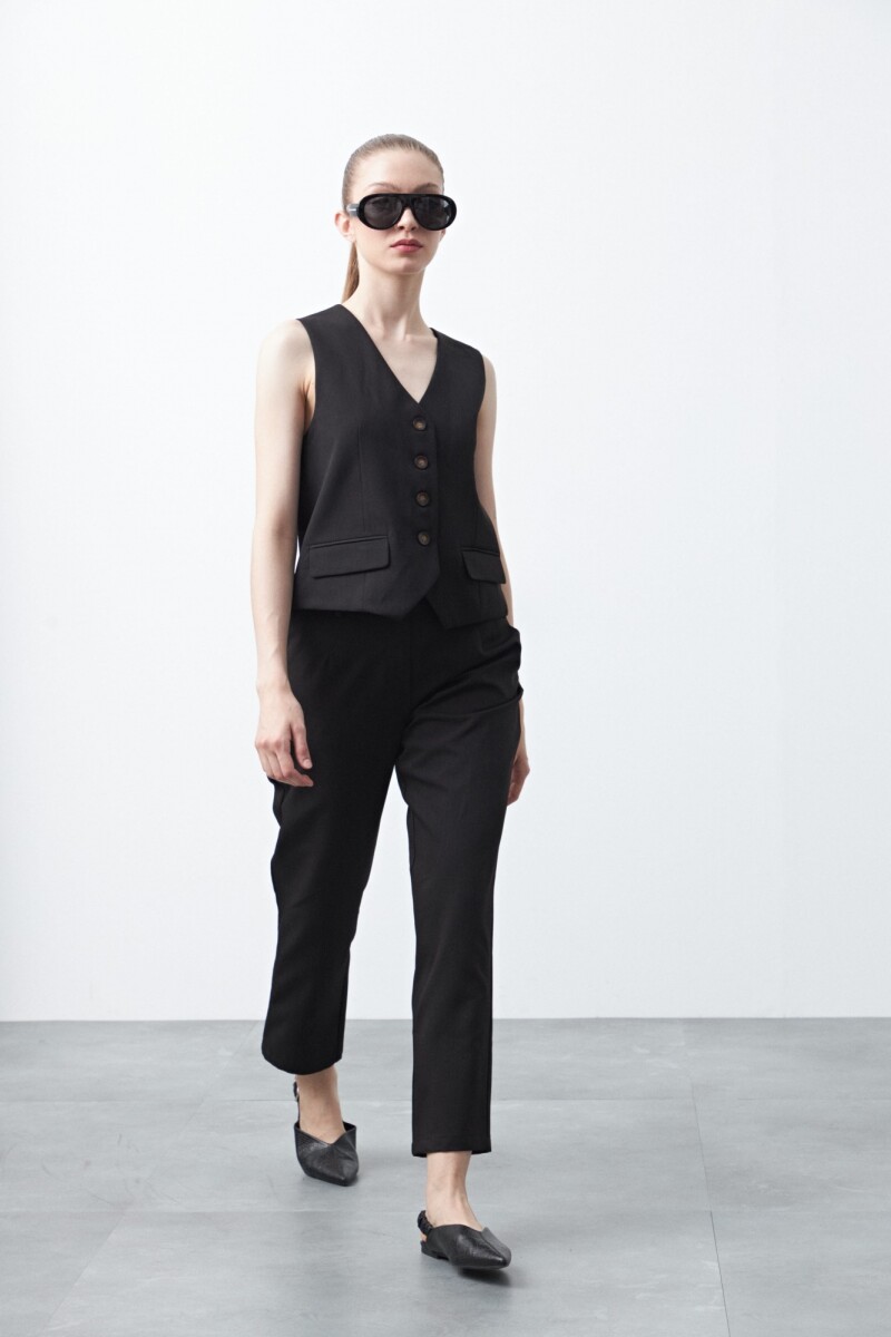 PANTALÓN PAISLEY Negro