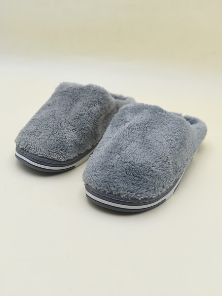 PANTUFLA DELIA GRIS OSCURO