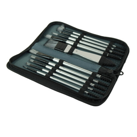 PINCELES SET X10PCS DIF MEDIDAS EN ESTUCHE C/CIERRE 23X9.5X2.3CM PINCELES SET X10PCS DIF MEDIDAS EN ESTUCHE C/CIERRE 23X9.5X2.3CM