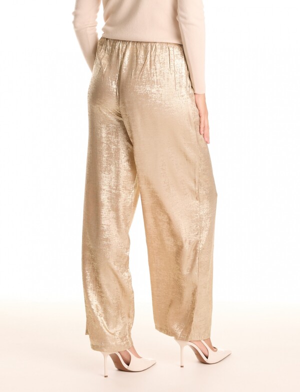 Pantalon Brillo DORADO