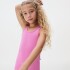 T-SHIRT MUSCULOSA FEM ROSA/GRAFITO