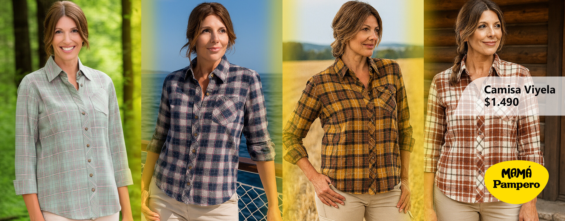 Camisa Viyela Mujer