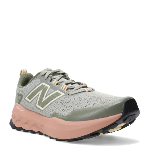 Championes de Mujer New Balance Trail Running garoe Verde oliva - Amarillo