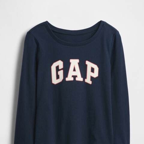 V-FRCH LS LOGO TEE TAPESTRY NAVY